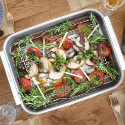 Plat à Four Inox 35 cm avec accessoires - CRISTEL
