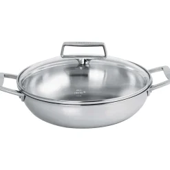 Plat Sautoir Inox Castel'Pro avec couvercle - CRISTEL
