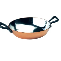 Plat à Servir Cuivre Etamé Tous Feux - BAUMALU