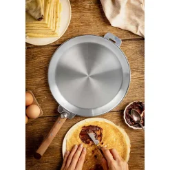 Poêle à crêpes inox poignée amovible Mutine - CRISTEL