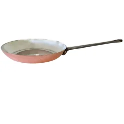 Poêle Cuivre Etamée 24 cm - ATELIER DU CUIVRE
