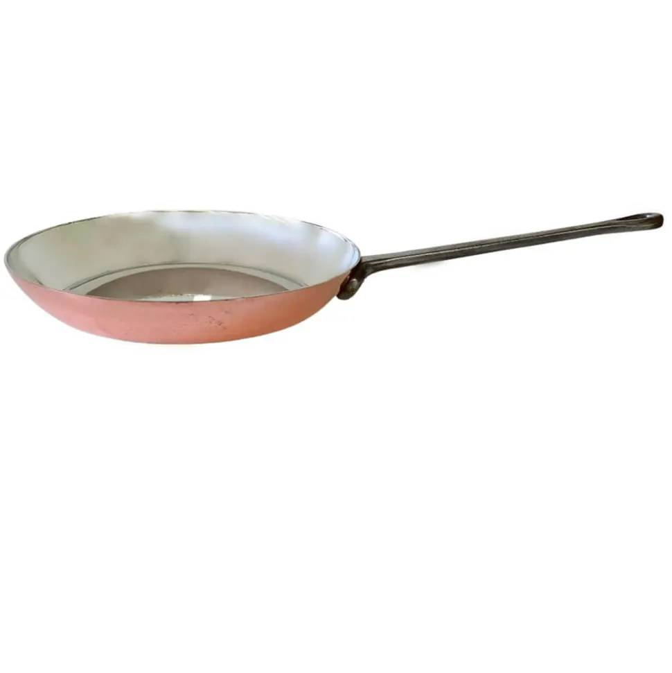 Poêle Cuivre Etamée 30 cm - ATELIER DU CUIVRE
