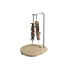 Porte-Brochettes inox sur plateau bois - Louis Tellier