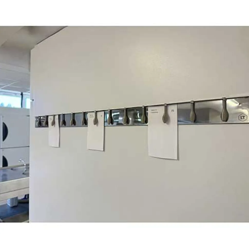 Porte-Fiches aimanté inox 13 Ressorts 100cm - Louis Tellier