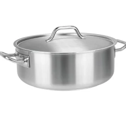 Rondeau inox avec couvercle - CRISTEL
