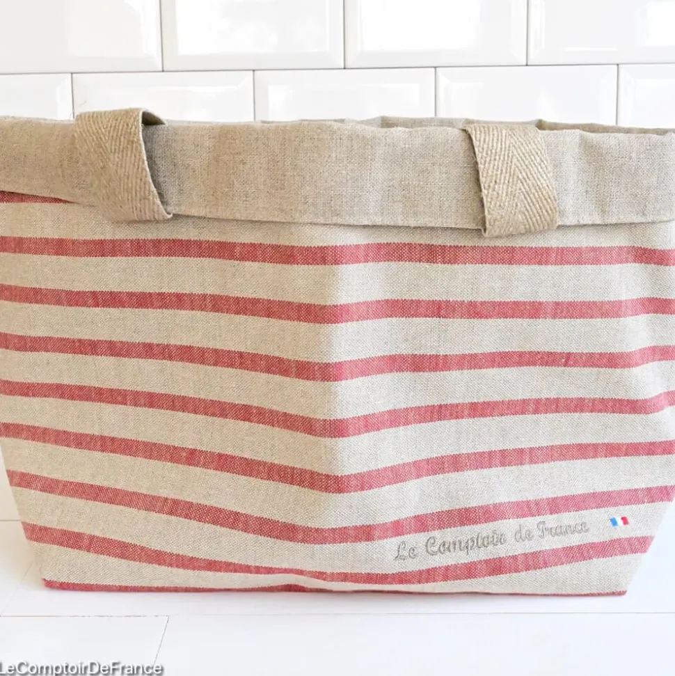 Sac Marinière Rouge en Lin - Charvet Editions
