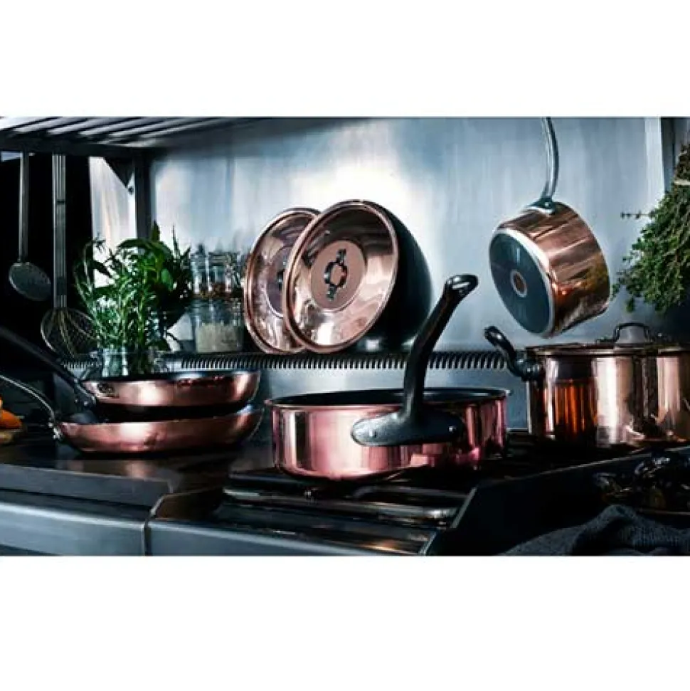 Sauteuse Cuivre Céramique B'chef avec couvercle inclus - BAUMALU