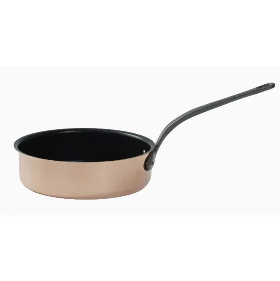 Sauteuse Cuivre Céramique B'chef avec couvercle inclus - BAUMALU