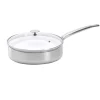 Sauteuse droite Alchimy Inox avec couvercle - de BUYER