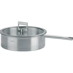 Sauteuse inox Strate poignée fixe avec couvercle OFFERT - CRISTEL