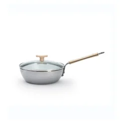 Sauteuse paysanne en acier MINERAL B BOIS 24 cm - DE BUYER
