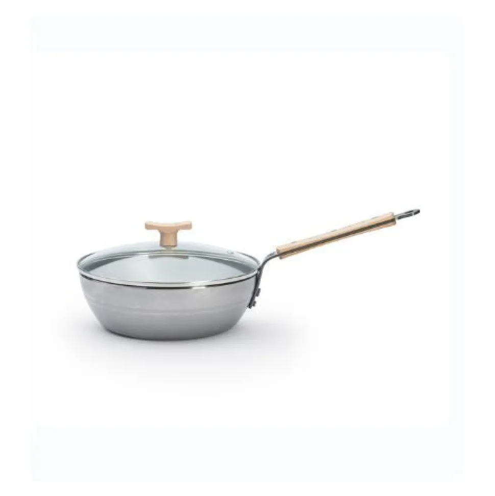 Sauteuse paysanne en acier MINERAL B BOIS 24 cm - DE BUYER