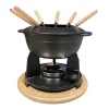 Service à fondue noir mat Classic - BAUMALU