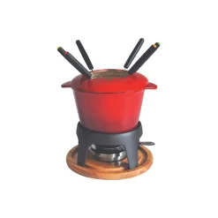 Service à fondue rouge - BAUMALU