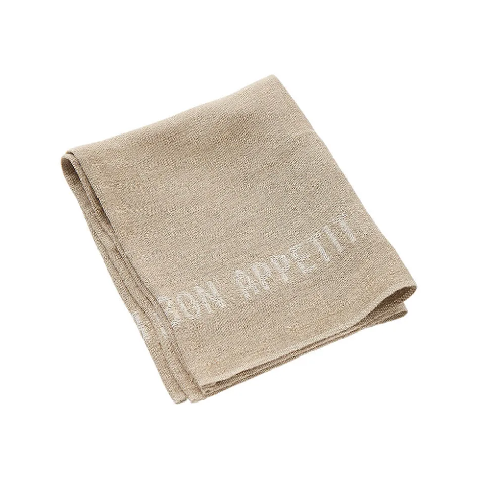 Serviette Bon Appétit Lin 45 x 35 cm - Charvet Editions