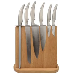 Set de 6 couteaux Styl'Ver sur support bois magnétique - GOYON-CHAZEAU