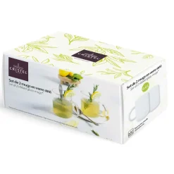 Set 2 mugs en verre Darjeeling - CRISTEL