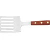 Spatule ajourée carrée inox manche en bois - Au Nain