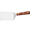 Spatule large bord carré inox manche en bois - Au Nain