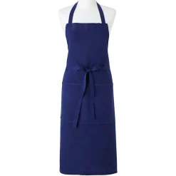 Tablier Coton Lin Bricoleur Bleu 102 x 92 cm - Charvet Editions