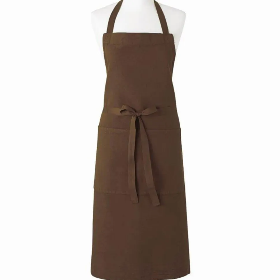 Tablier Coton Lin Confiseur Chocolat 102x92 cm - Charvet Editions