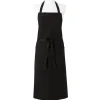 Tablier Coton Lin Maitre d'Hotel Noir 102 x 92 cm - Charvet Editions