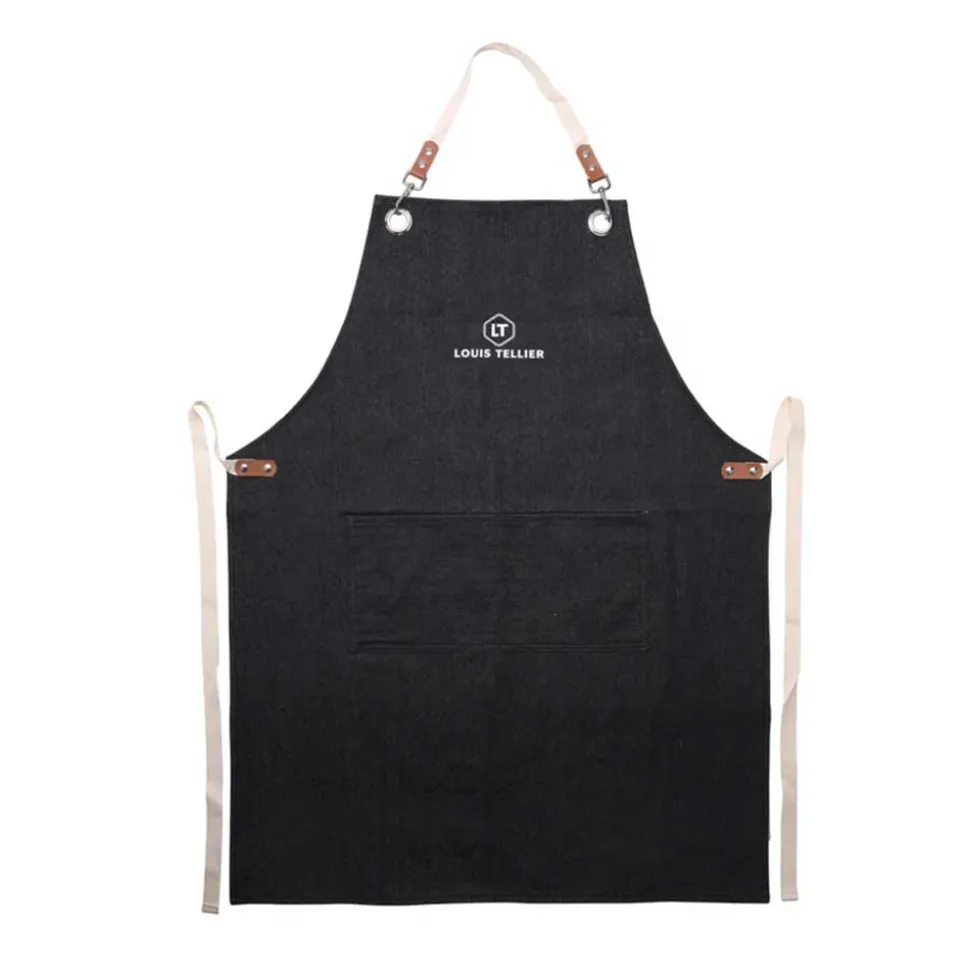 Tablier de cuisine couleur denim - LOUIS TELLIER