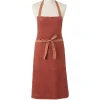 Tablier Doudou Lin Brique 85x78 cm - Charvet Editions
