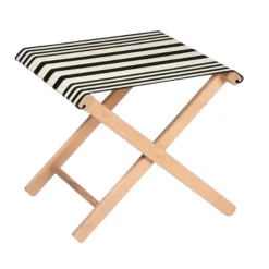 Tabouret toile ADOUR Noir - ARTIGA