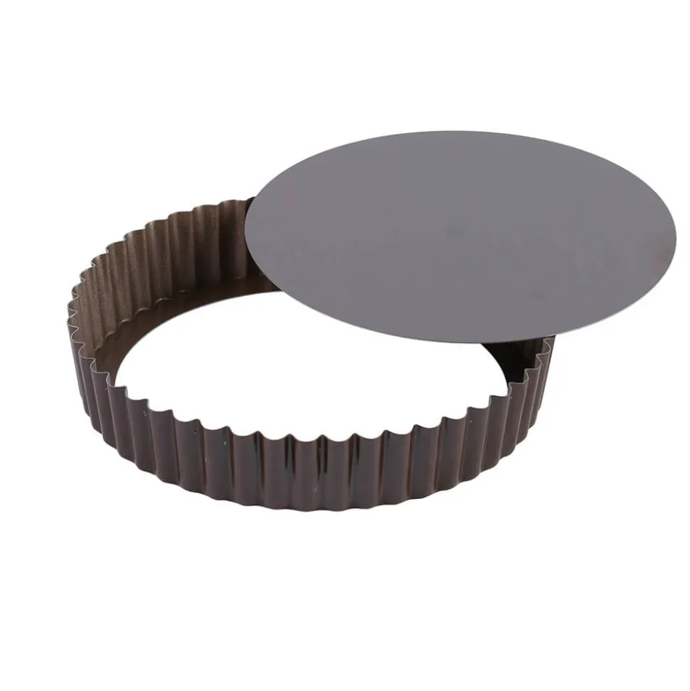 Tourtière ronde cannelée antiadhérente 28cm - GOBEL
