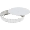 Tourtière ronde cannelée en fer blanc 28 cm - GOBEL