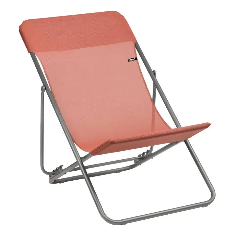 Transat acier pliant XL multi-positions pour extérieur Helio - LAFUMA