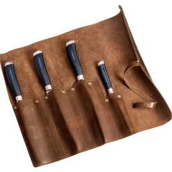 Trousse en cuir et kit 4 couteaux ZEN - FISCHER