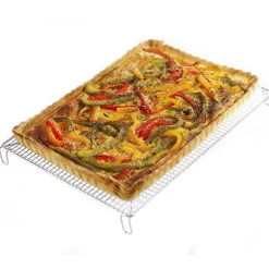 Volette tissée rectangulaire - inox - 30,5 x 22 cm - GOBEL