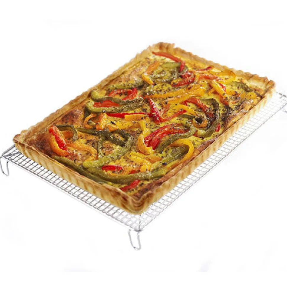 Volette tissée rectangulaire - inox - 30,5 x 22 cm - GOBEL