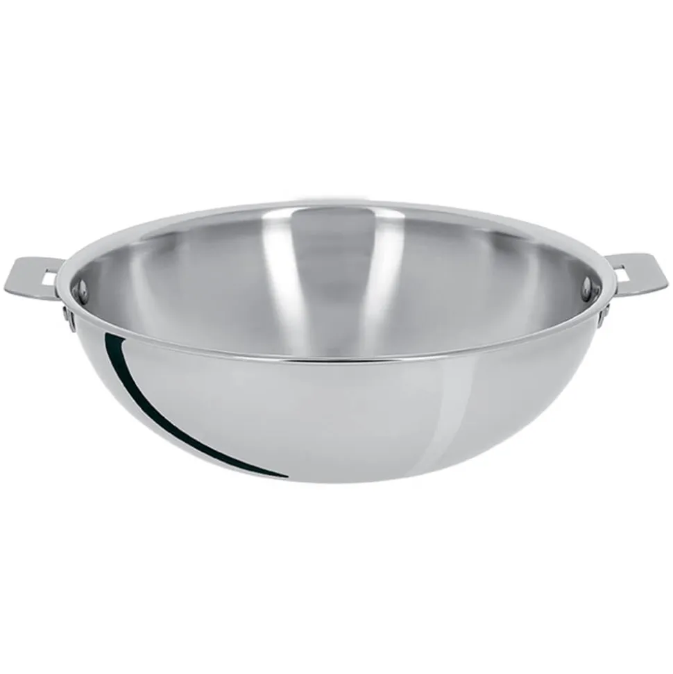 Wok inox Casteline poignée amovible - CRISTEL