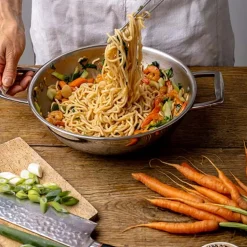 Wok Inox Castel'Pro anses fixes - CRISTEL